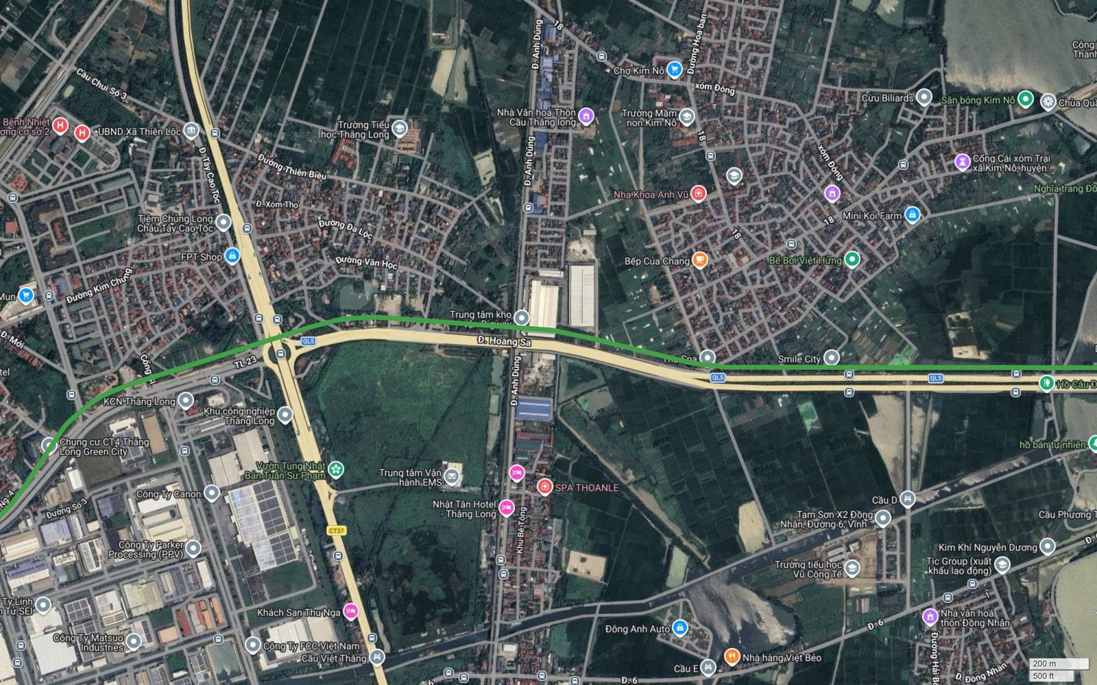 Tuyến metro số 4 Hà Nội rời trục Hoàng Sa, bẻ tây nam ôm rìa Khu công nghiệp Thăng Long và Thăng Long Green City